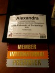 My badge at SCUP-46