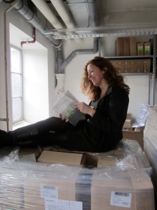 Alexandra den Heijer with the second edition of her book (+1000 copies)