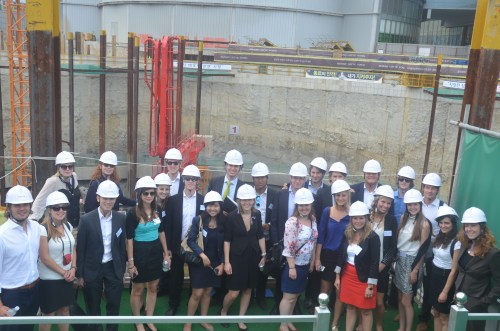 visit construction site Busan Lotte Tower