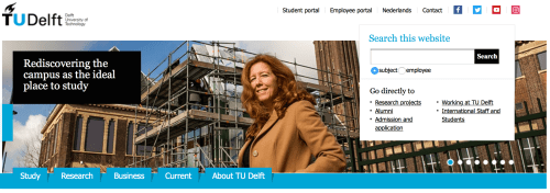 Alexandra den Heijer on TU Delft homepage (English).png
